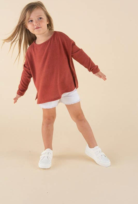 Stella Brushed Long Sleeve Top | 2 Colour Options