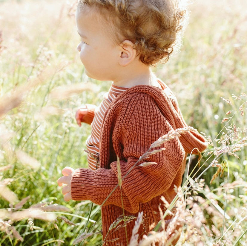 Organic Cotton Knit Hoodie