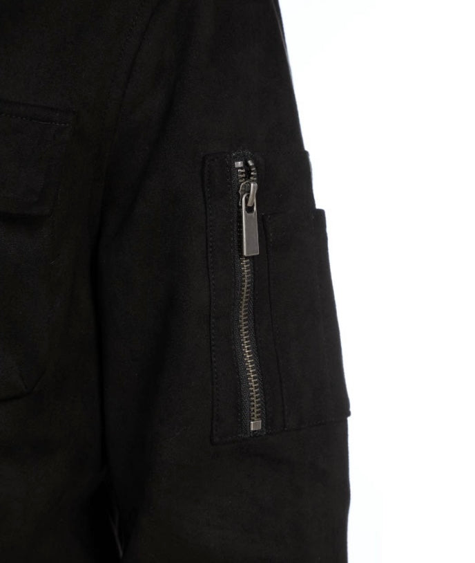 Austin Suede Bomber Jacket
