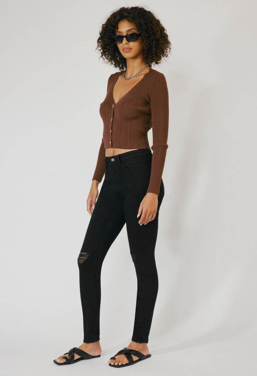 KAN CAN - Willow High Rise Distressed Skinny