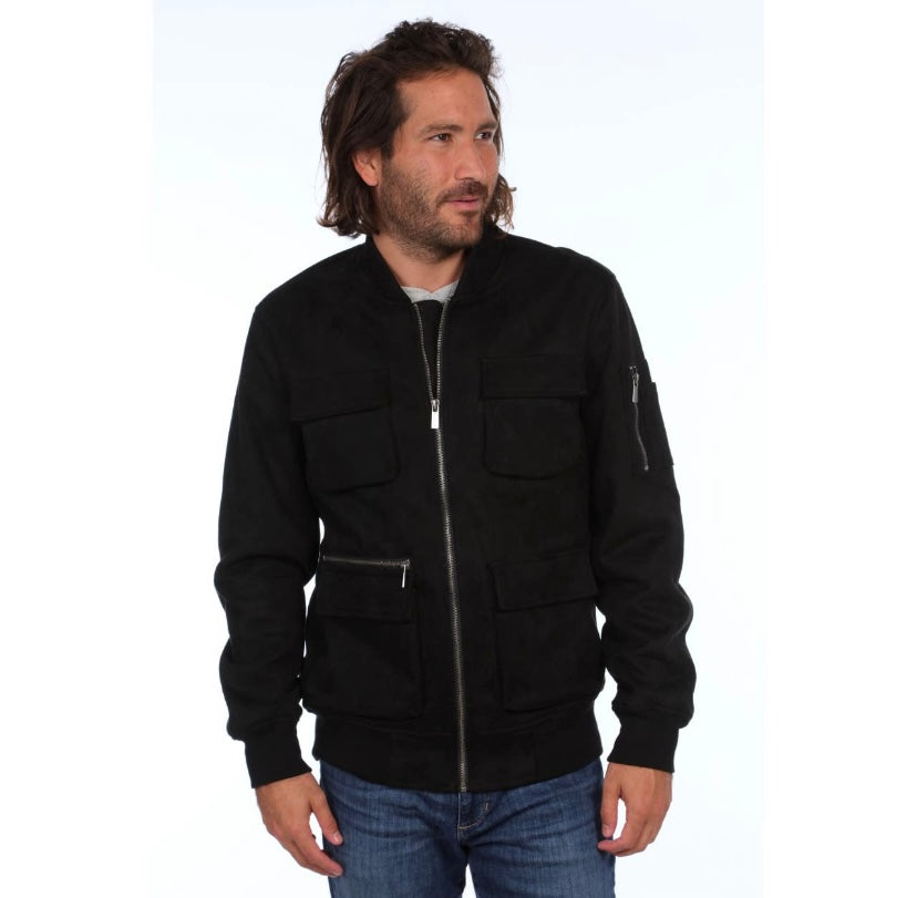 Austin Suede Bomber Jacket