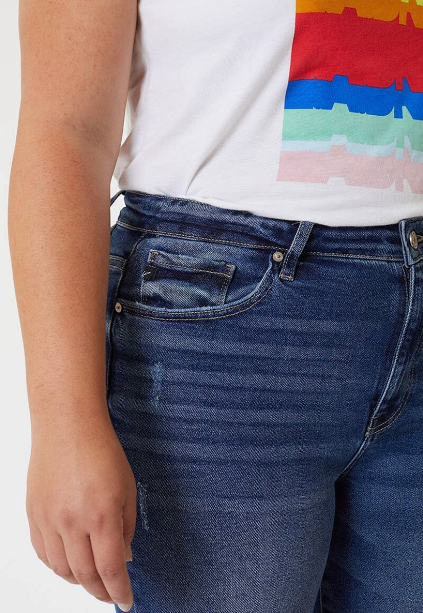 KAN CAN - PLUS SIZING | Charlie High Rise Distressed Skinny Jean