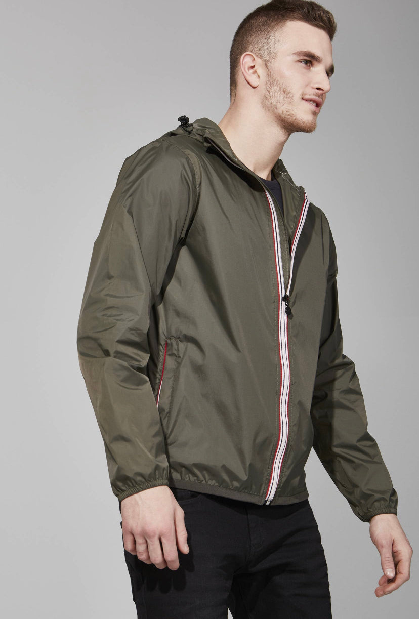 Full Zip Windbreaker | Olive