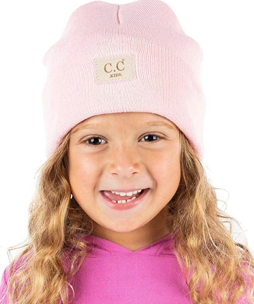 Kids Patch Beanie - 5 Colours