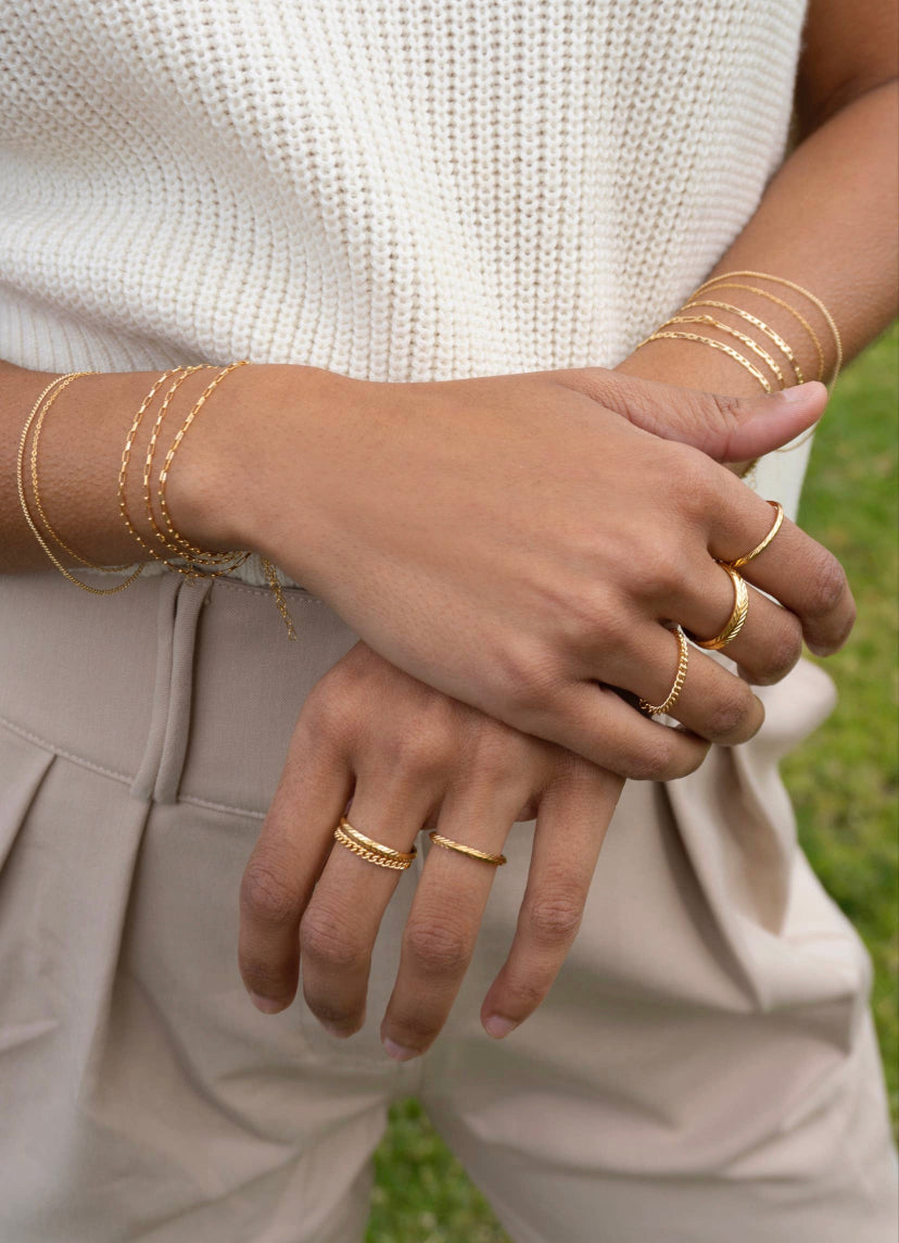 Lily Link Chain Bracelet