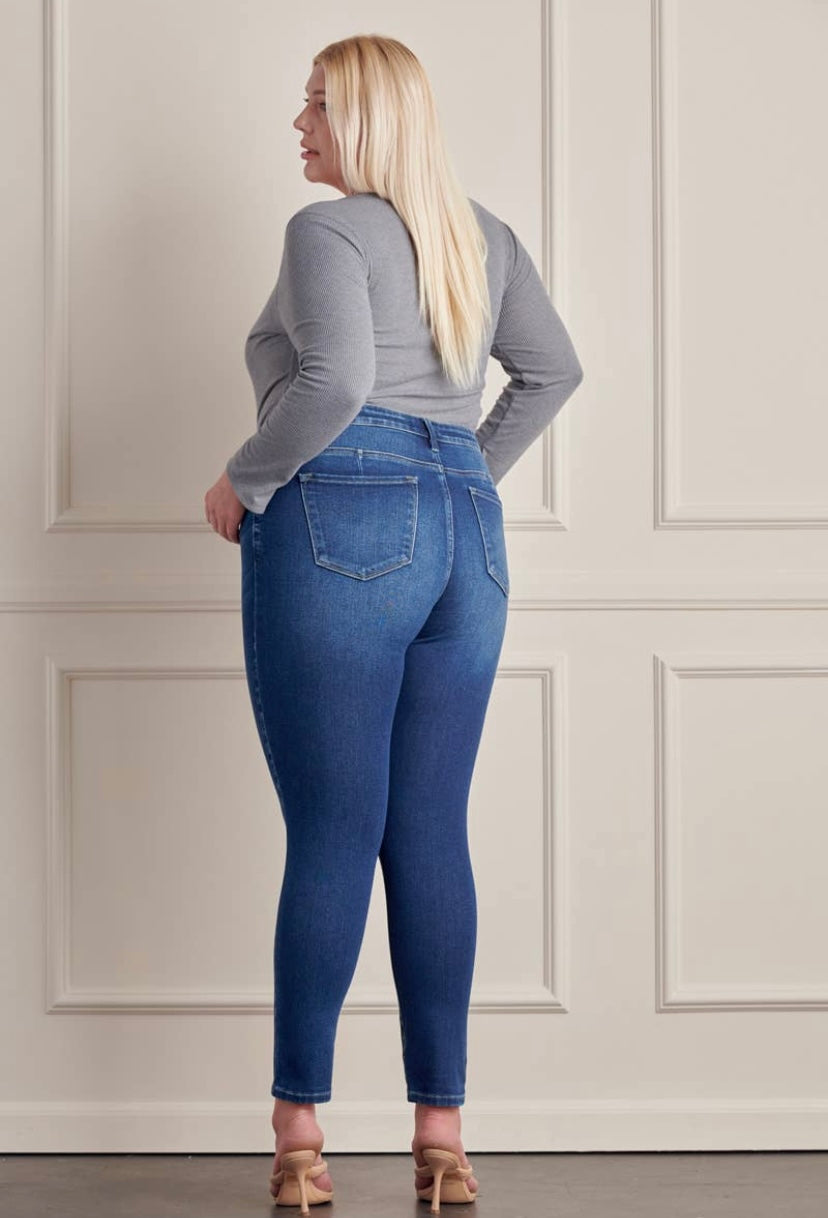 KAN CAN - PLUS SIZING - Polly High Rise Skinny
