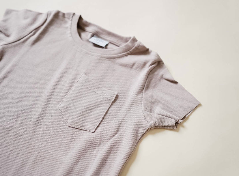 Lux Ribbed Pocket Tee