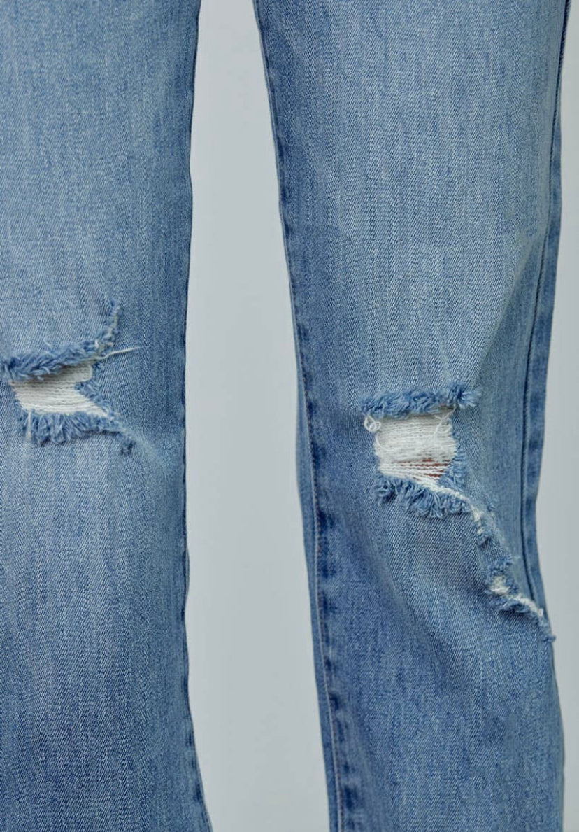 KAN CAN | Jenna High Rise Mom Fit LT Wash