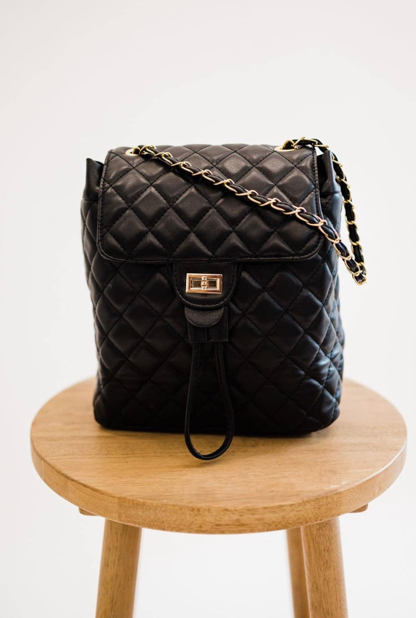 Lottie Quilted Convertible Backpack