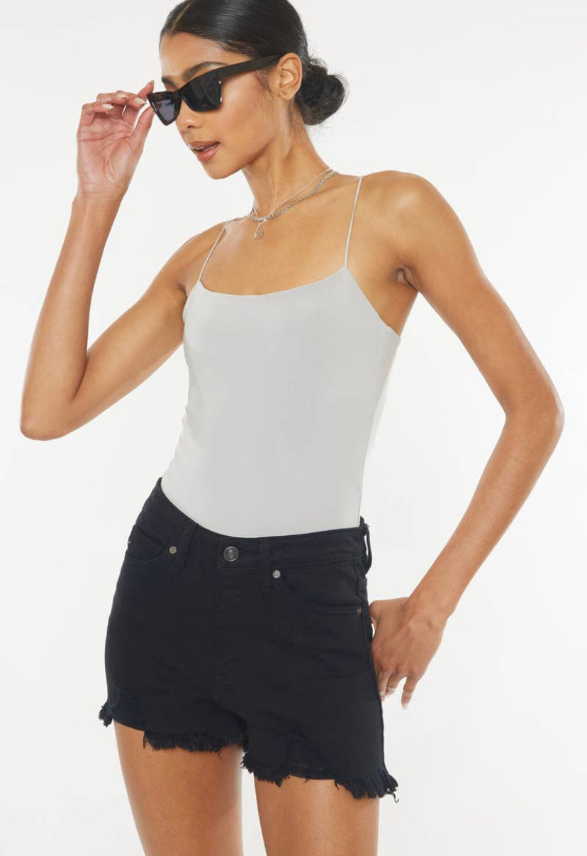 Hazel High Rise Shorts Black