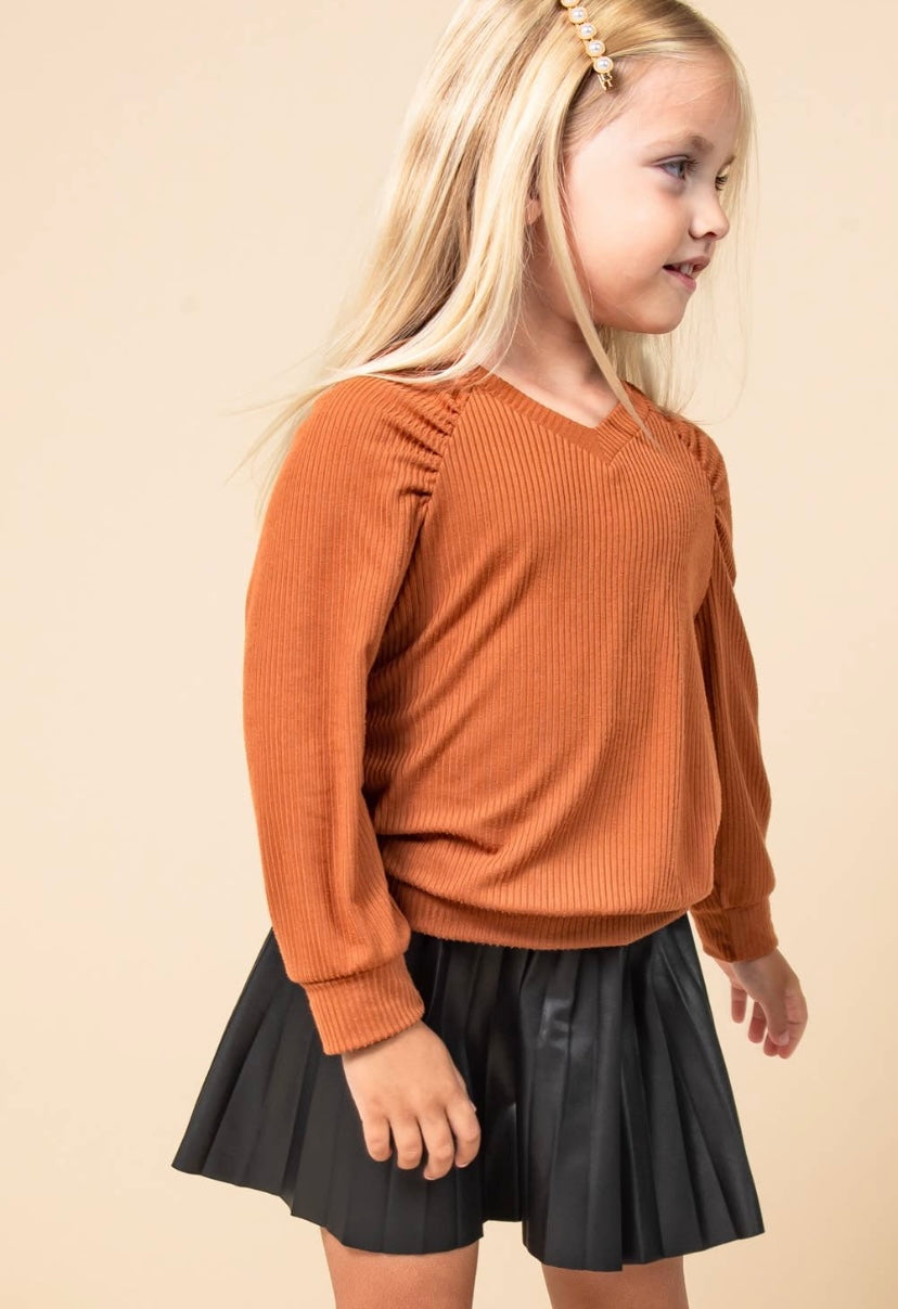 Long Sleeve Ribbed Top