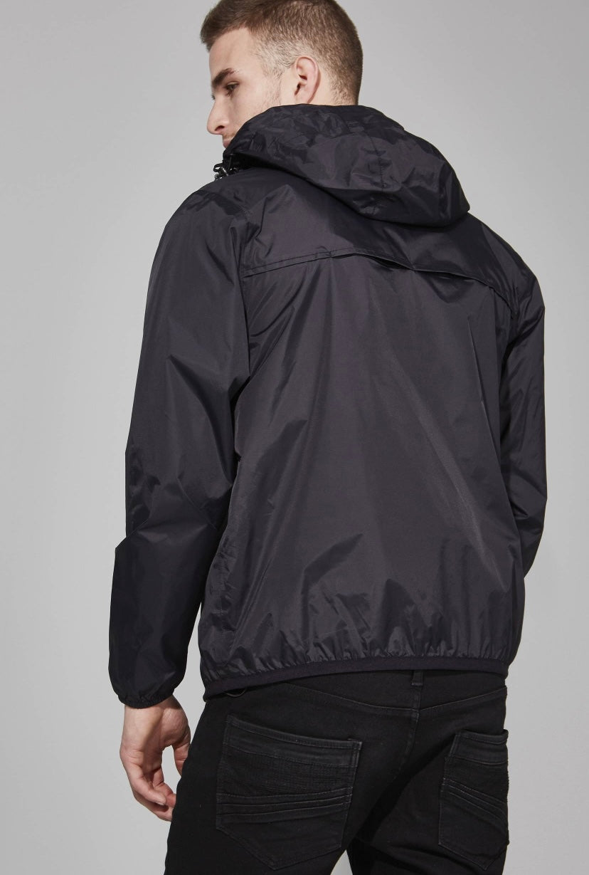 Quarter Zip WIndbreaker | Black