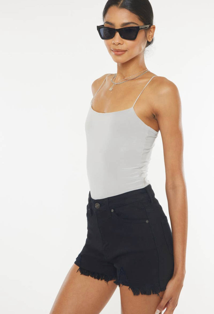 Hazel High Rise Shorts Black