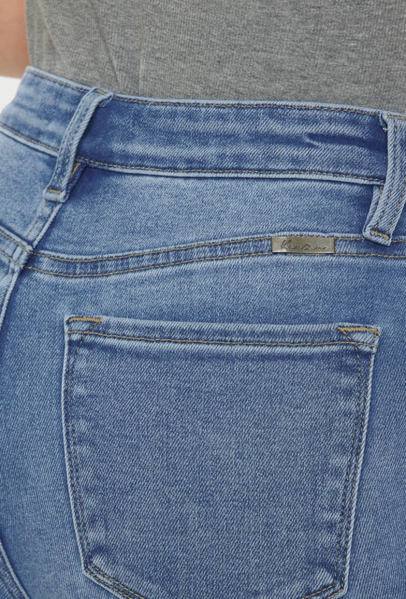 KAN CAN - Luna High Rise Slim Straight LT Wash