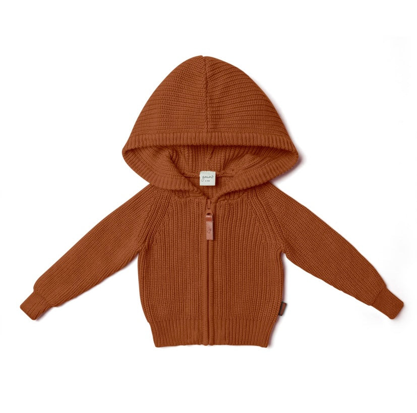 Cotton shop knit hoodie