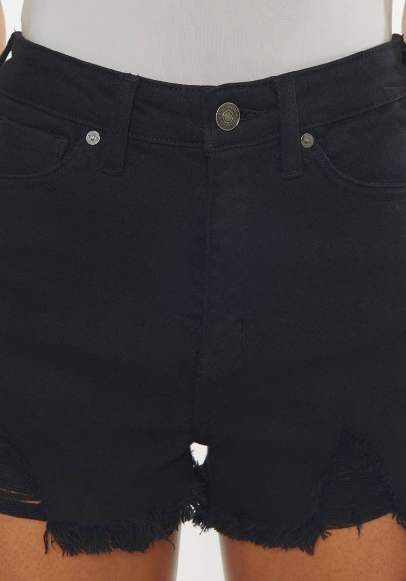 Hazel High Rise Shorts Black