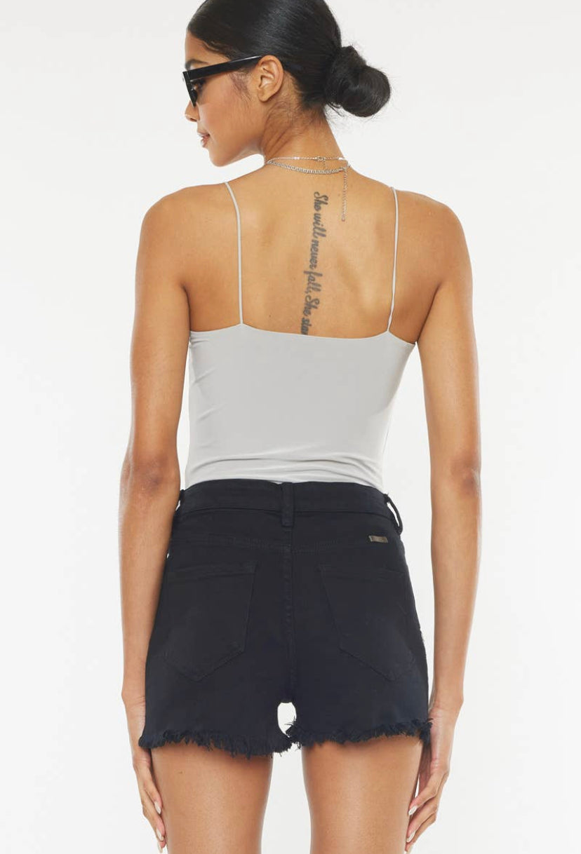 Hazel High Rise Shorts Black
