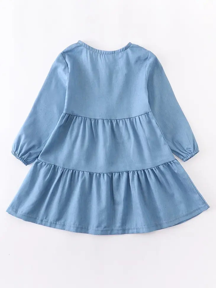 Button Down Ruffle Dress