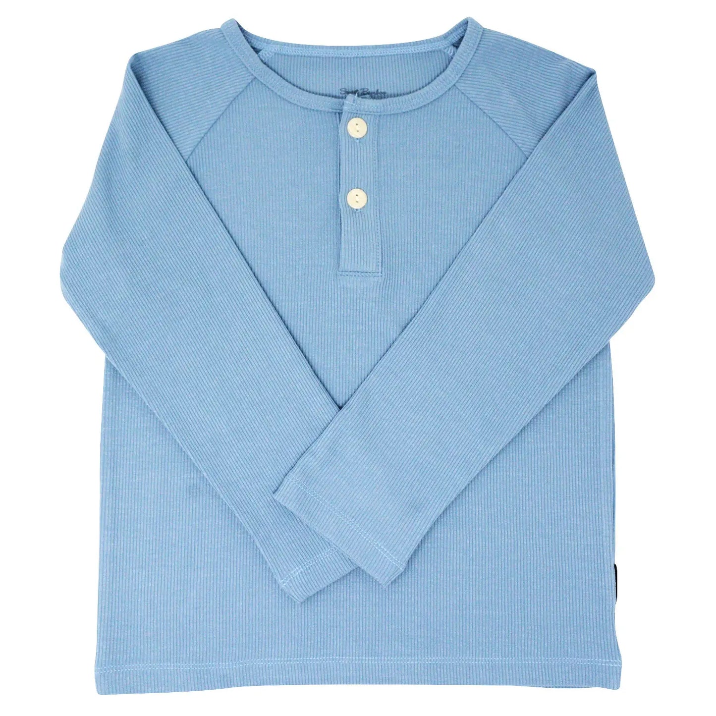 Ribbed Button Detail Long Sleeve | 3 Colour Options