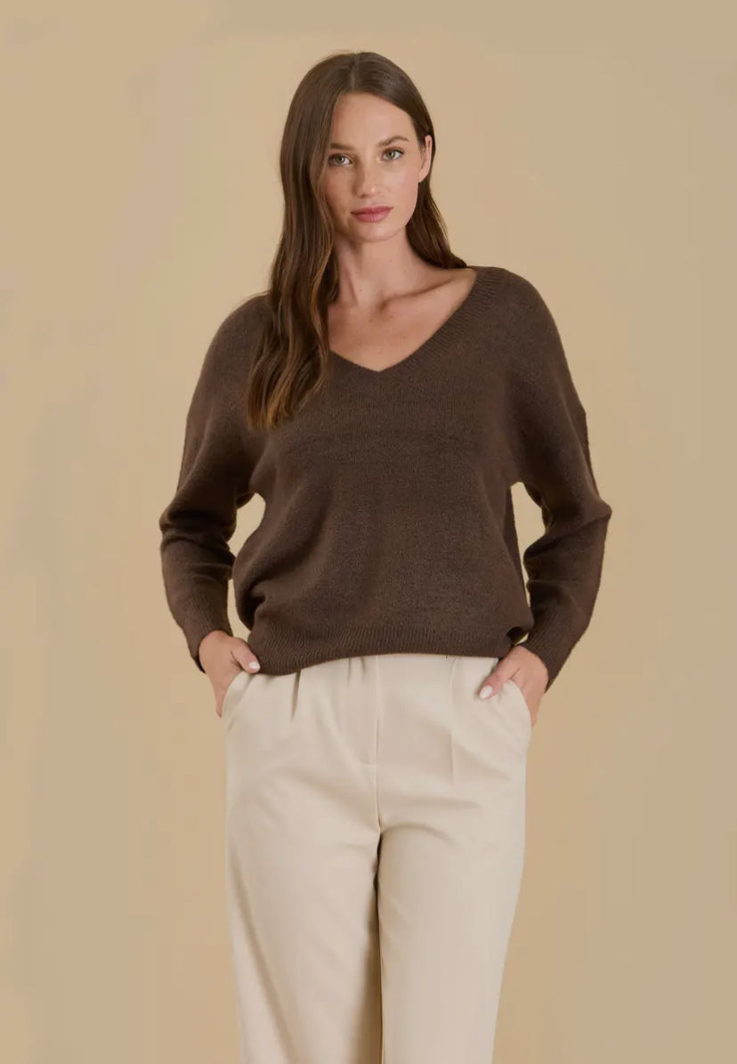 Dava Sweater | Dark Mocha