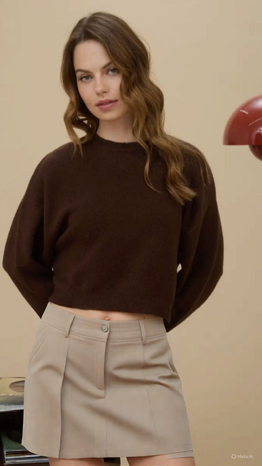Charmer Sweater | Brown