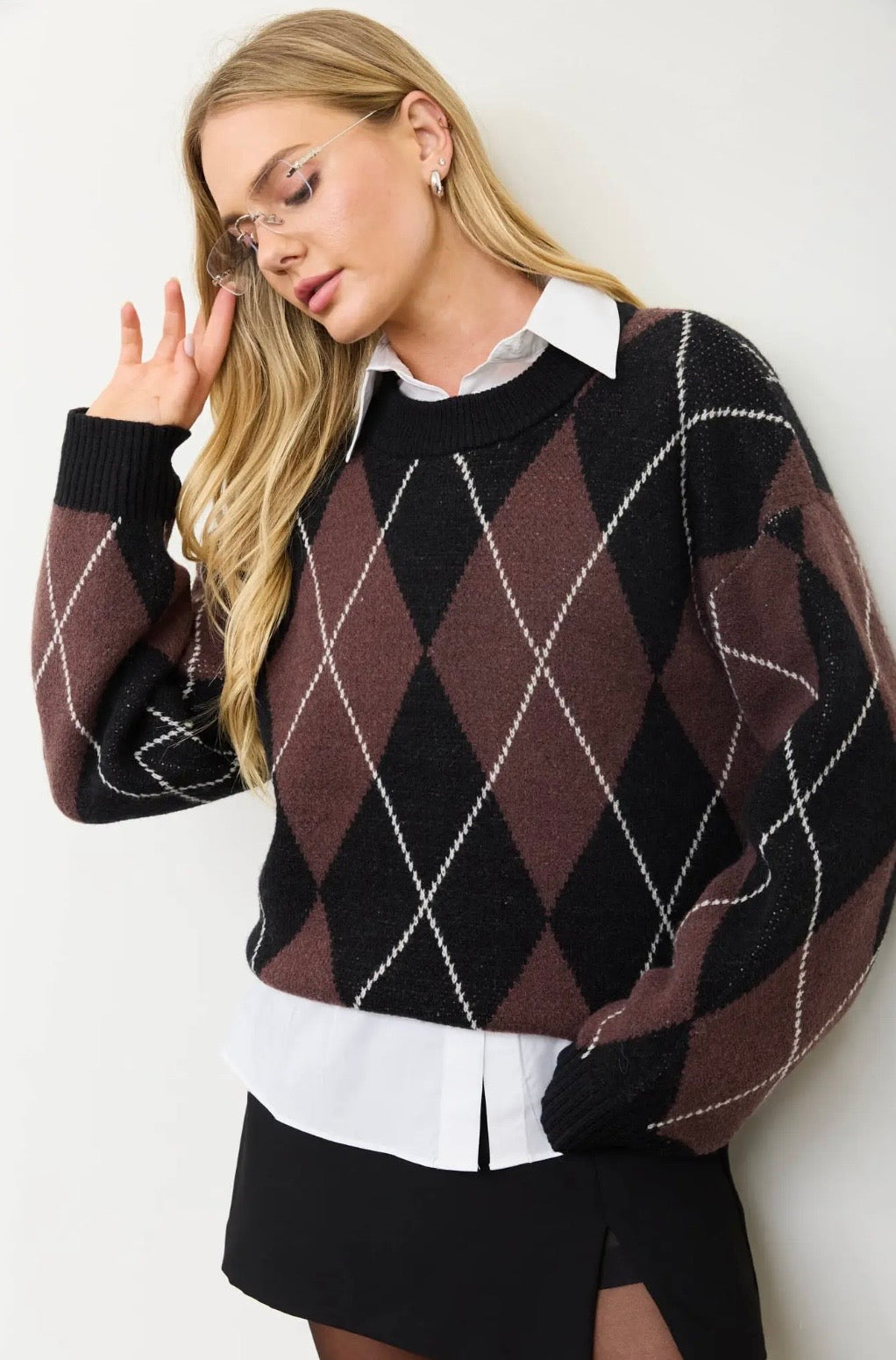 Sheridan Argyle Knit | Multi
