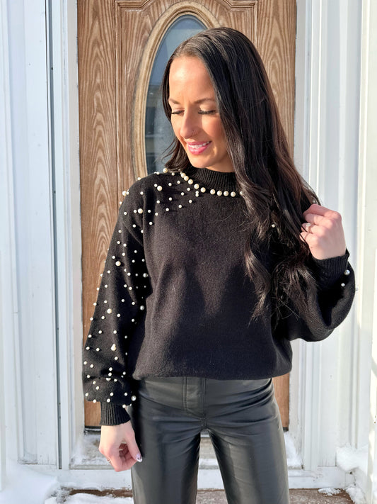 Petra Pearl Beaded Sweater