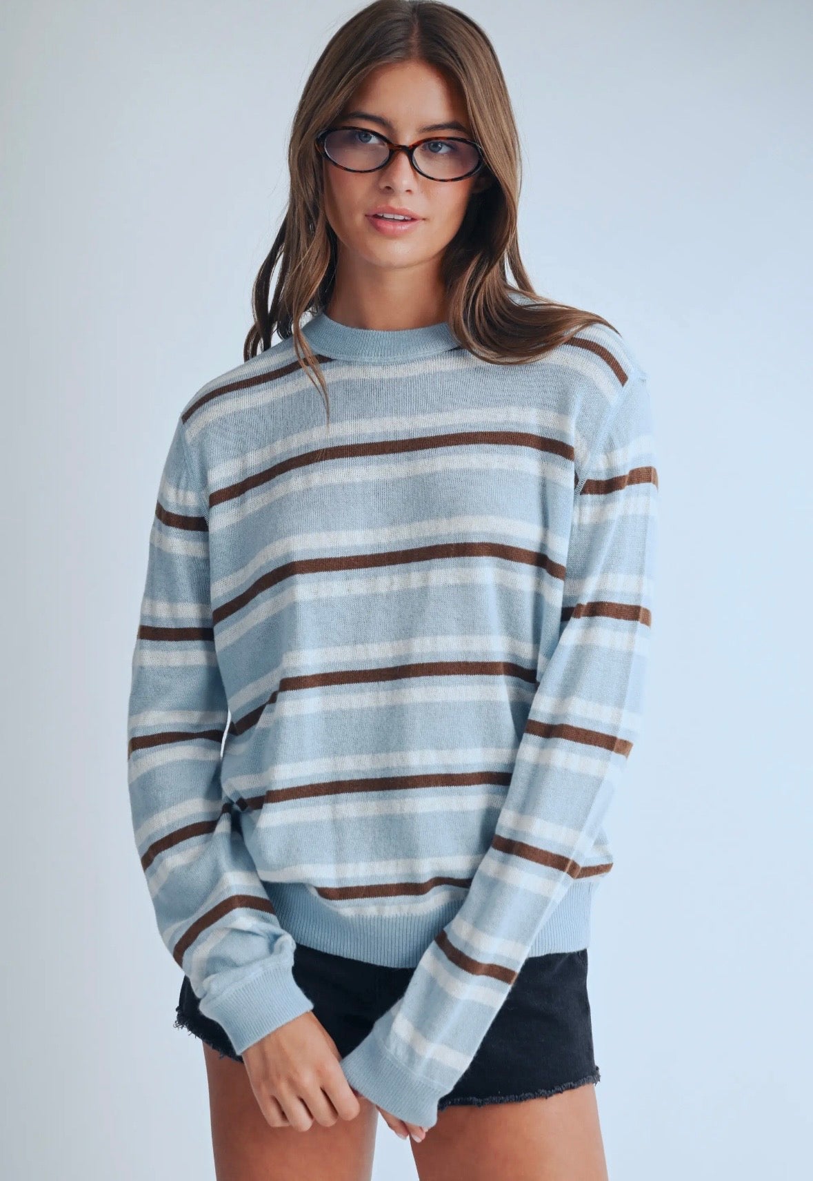 Coastal Striped Long Sleeve | Sky