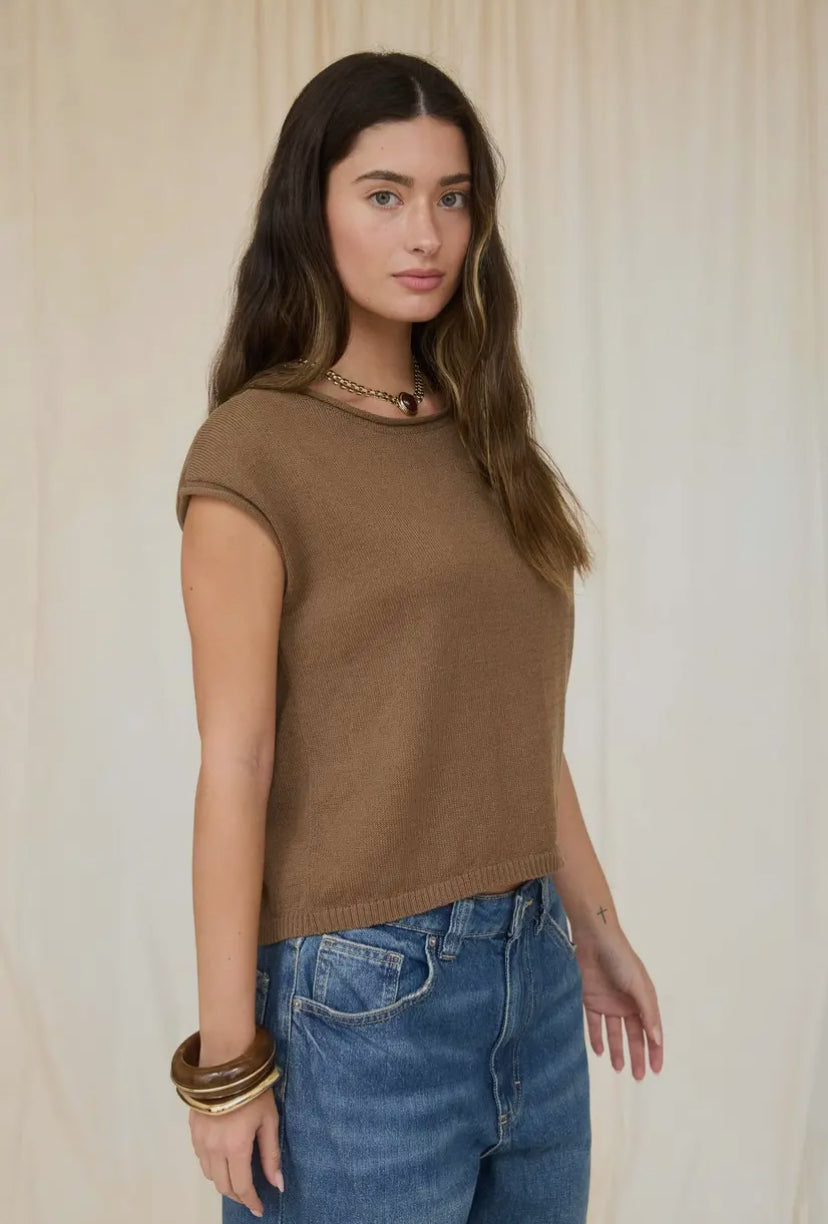 Kaplan Knit Top | Brown