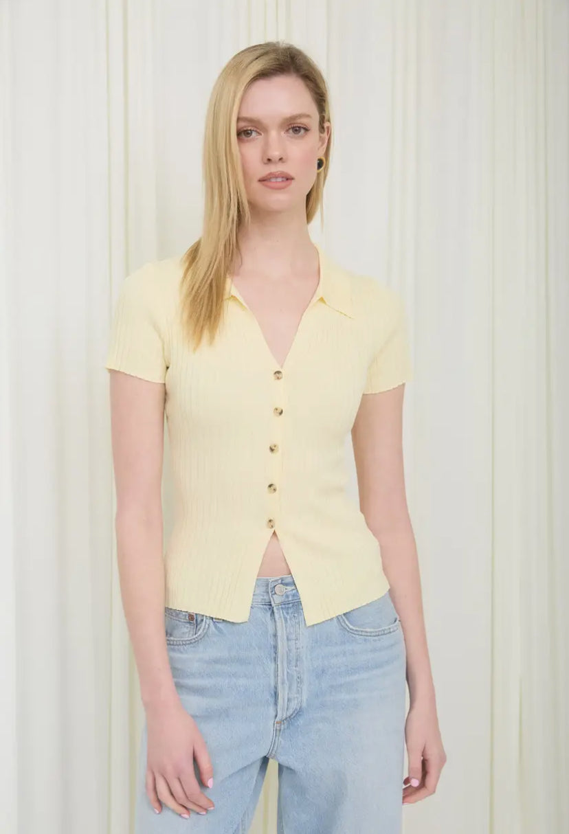 Keeva Top | Butter Yellow