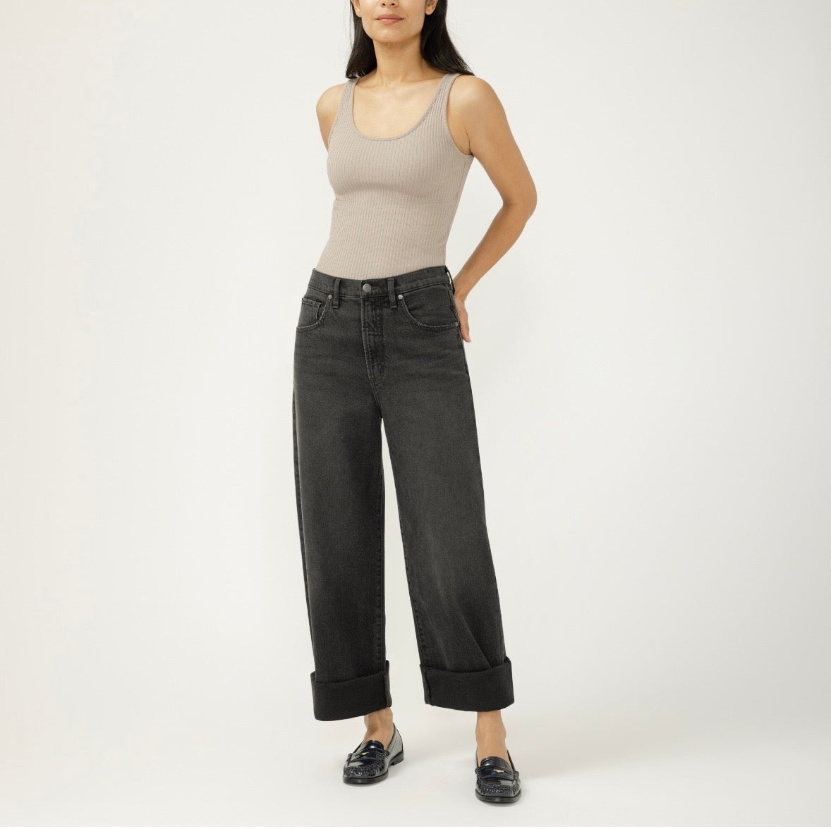 SILVER JEANS | Be Easy Wide Leg Crop ADB551