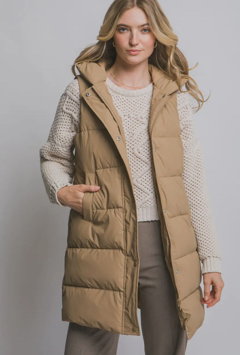Hensen Puffer Vest | Camel