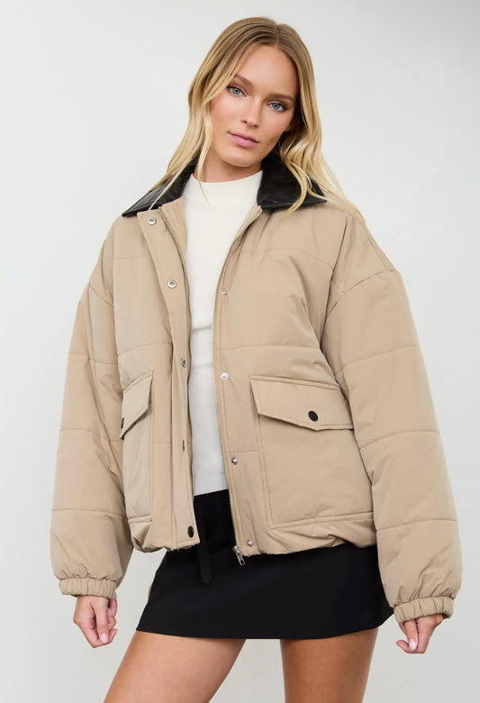 Bristol Puffer Jacket | Toffee