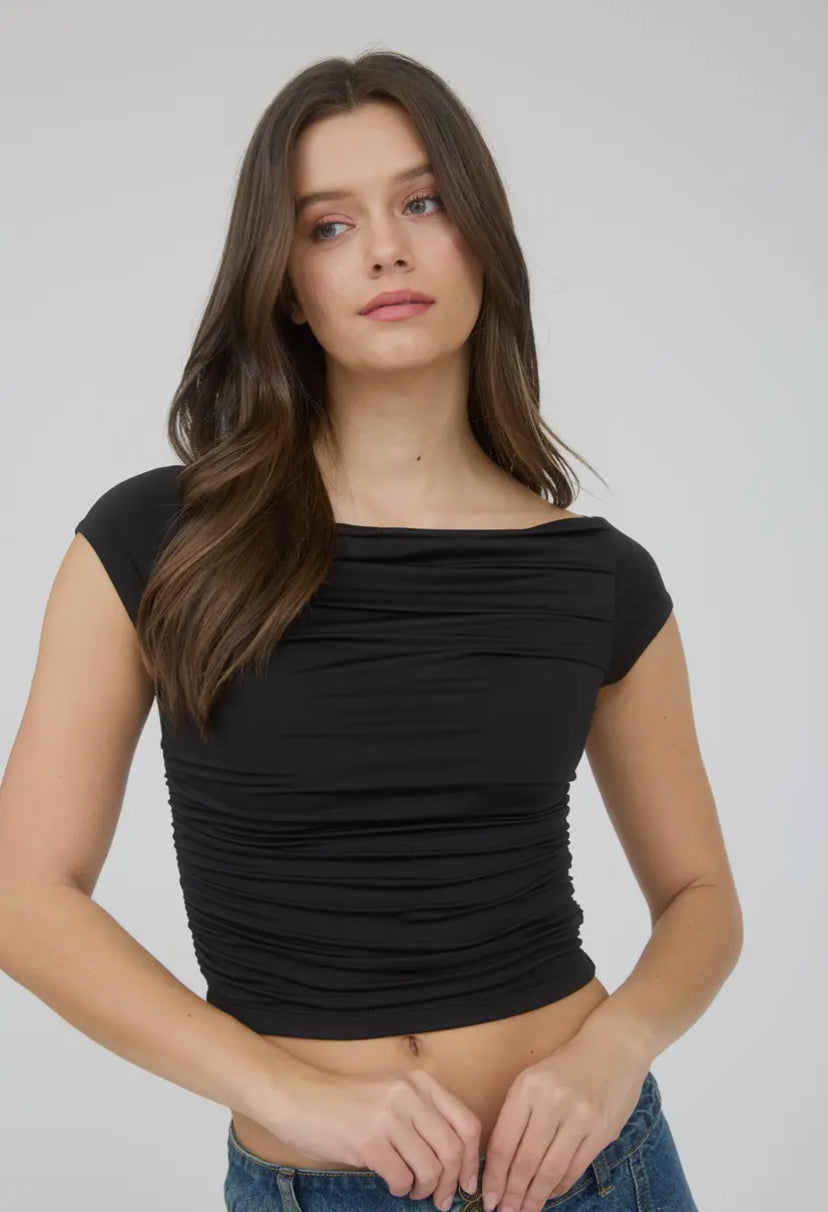 Claro Crop Top | Black