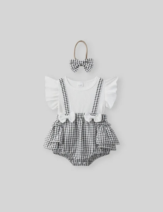 Little Coco Romper Set | White
