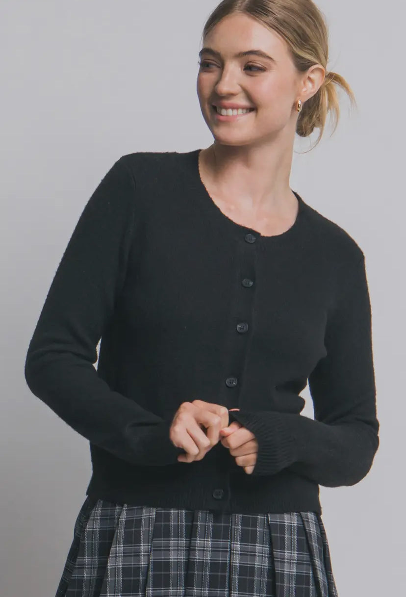Heritage Cardi Sweater | Black