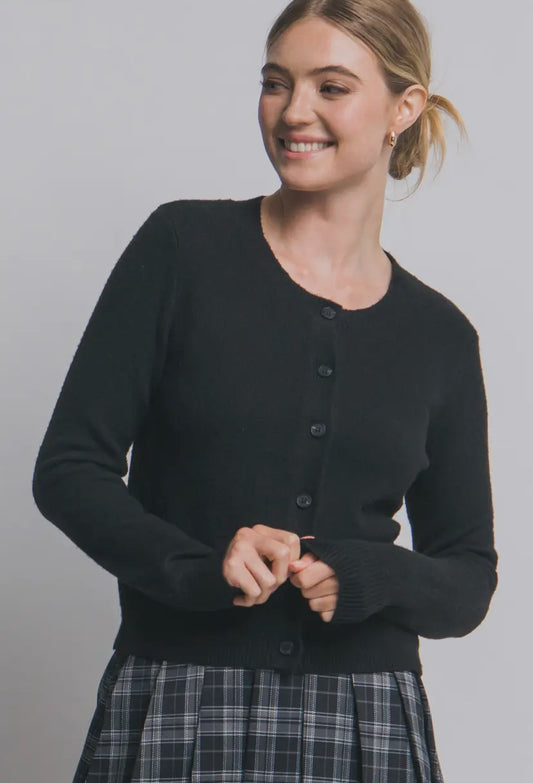 Heritage Cardi Sweater | Black
