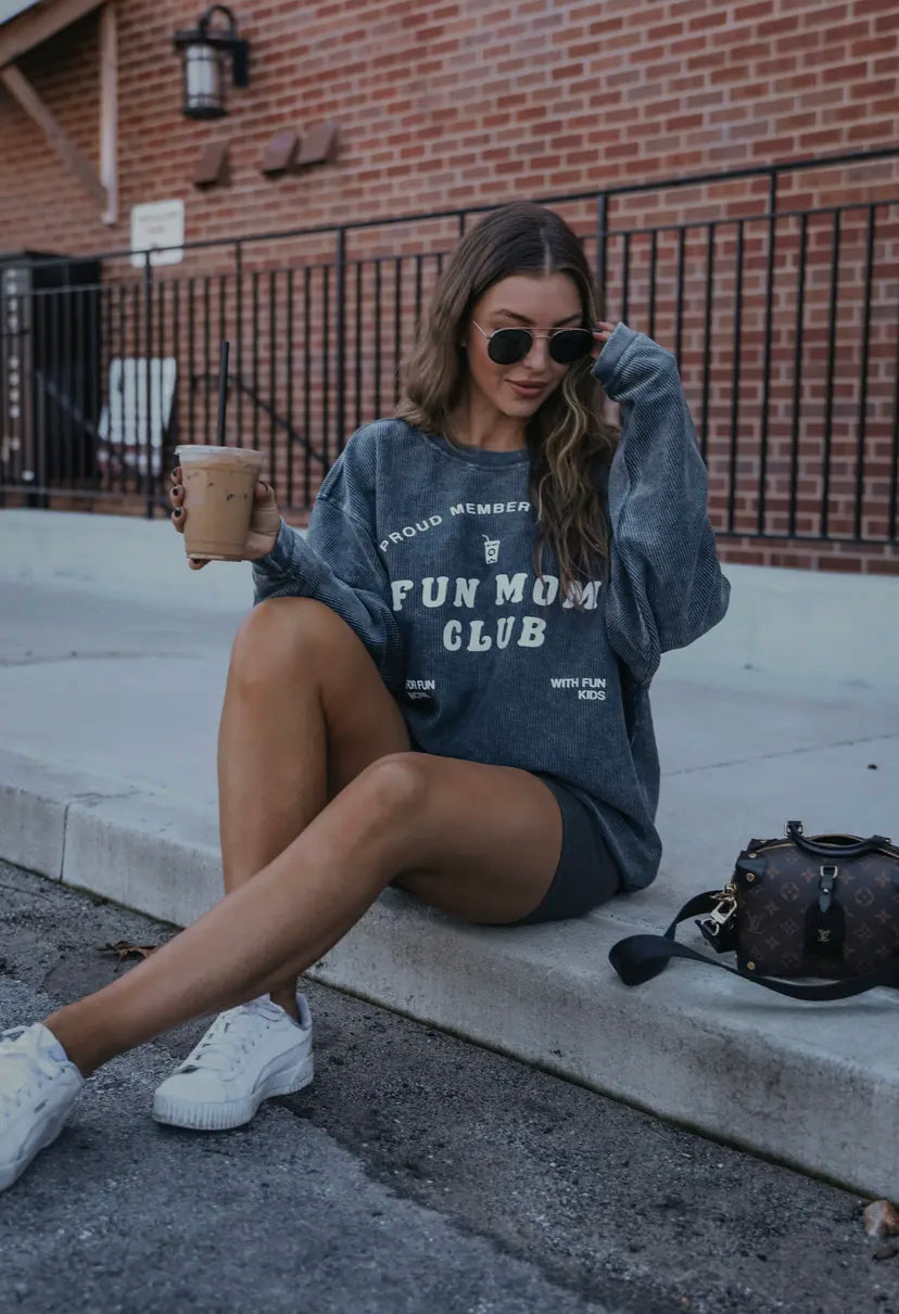 Fun Mom Club Corded Sweatshirt