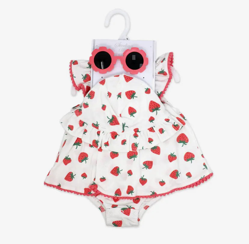 Strawberry 3 Piece Dress Set