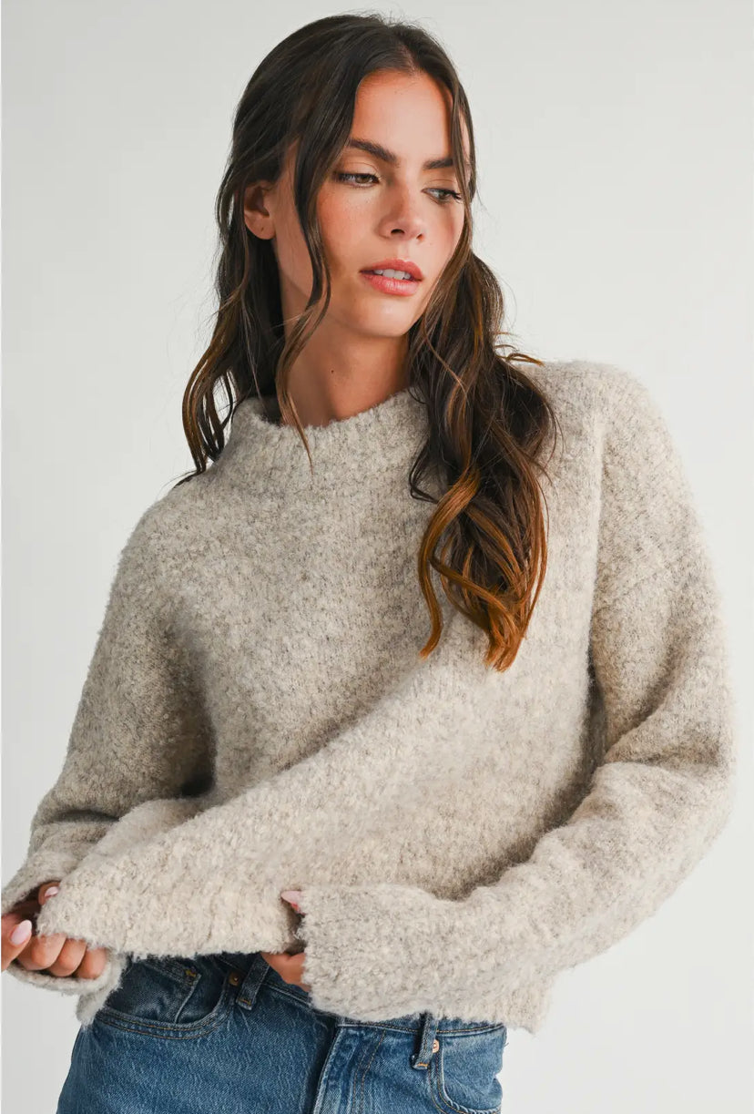 Brie Boucle Sweater | Oat