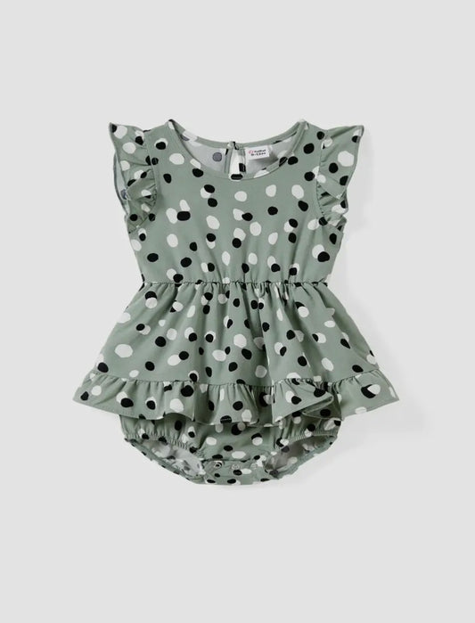 Dot Ruffle Romper