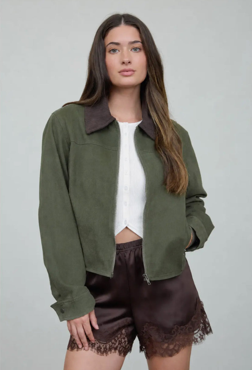 Bronwyn Barn Jacket | Dark Olive