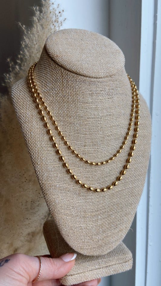 UNBOUNDED | Golden Beads Necklace