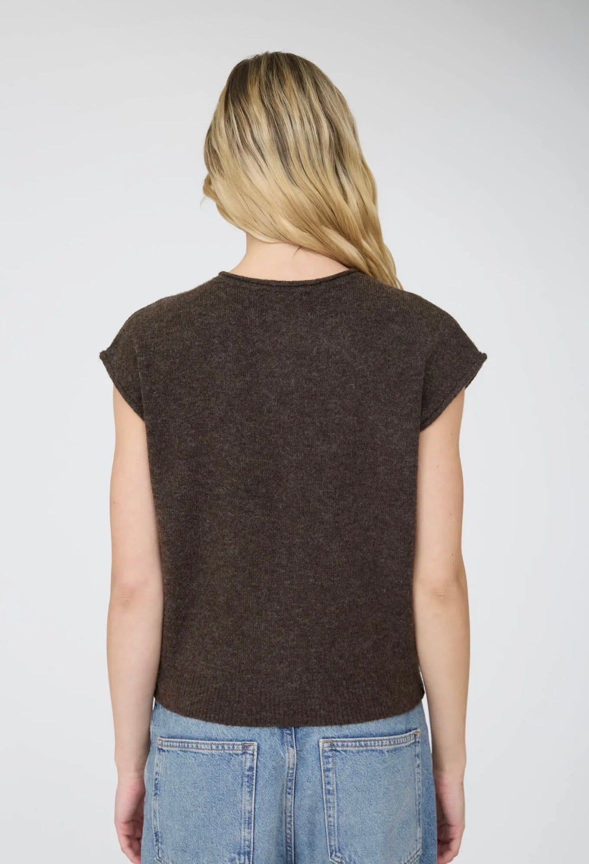 Birdie Button Down Vest | Espresso