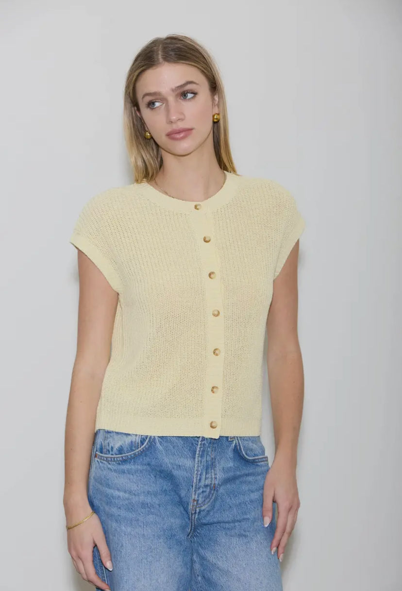McKinley Knit Top | Butter Yellow