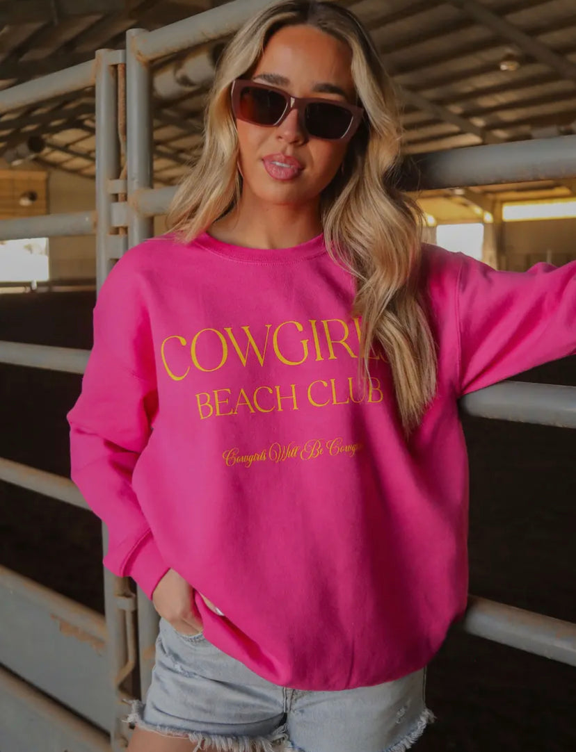 Cowgirls Beach Club Sweatshirt