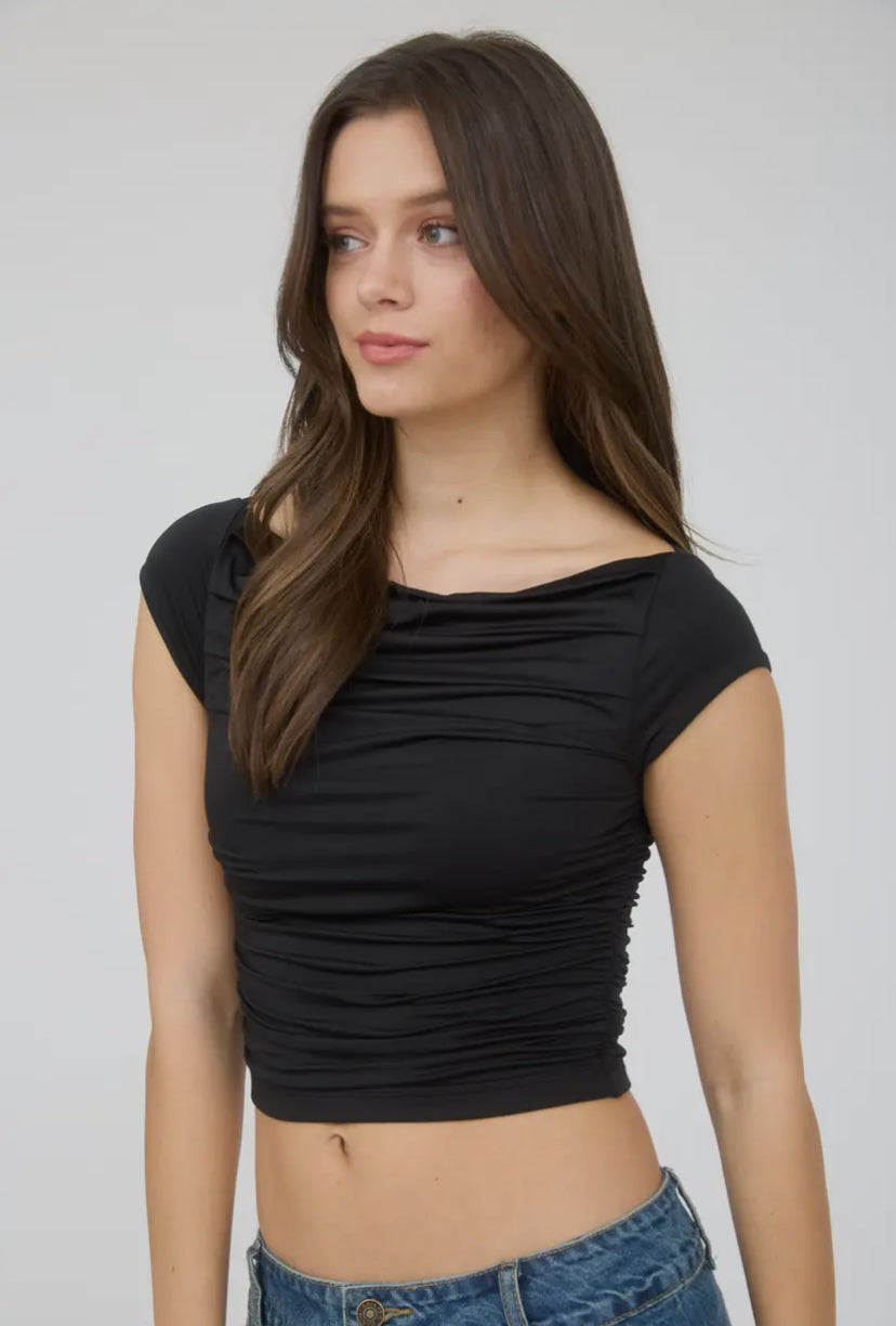 Claro Crop Top | Black