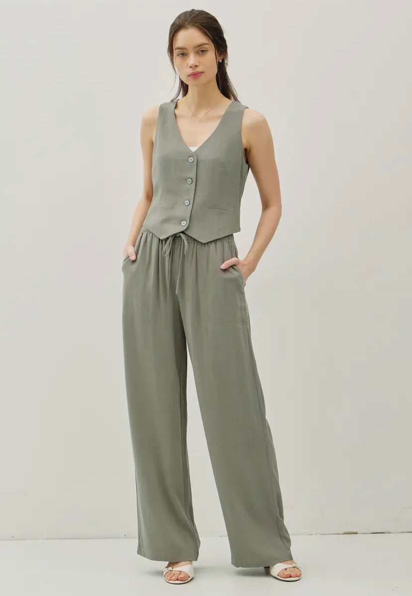 Keaton Linen Vest
