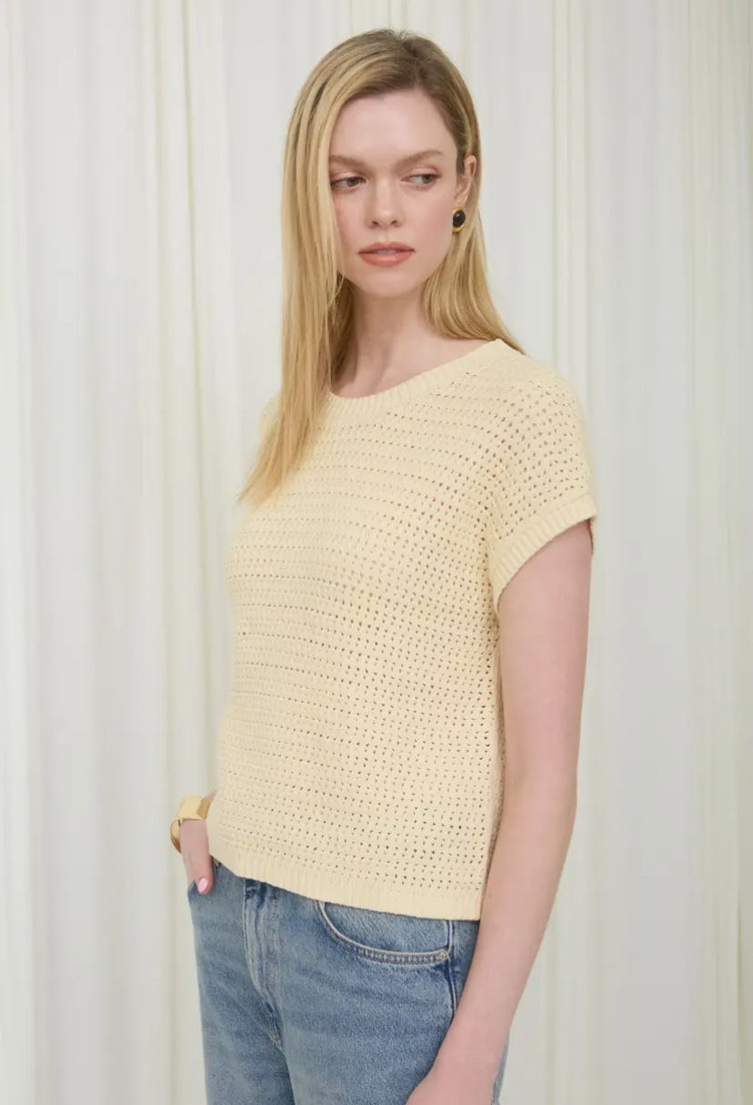 Tindra Knit Top | Light Yellow