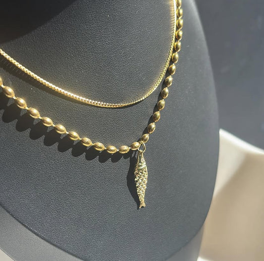 UNBOUNDED | Golden Fish Necklace